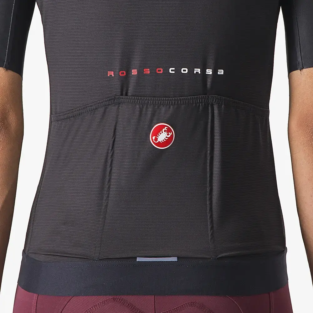 Castelli Aero Pro 7.0 Fietsshirt Korte Mouwen Zwart Dames