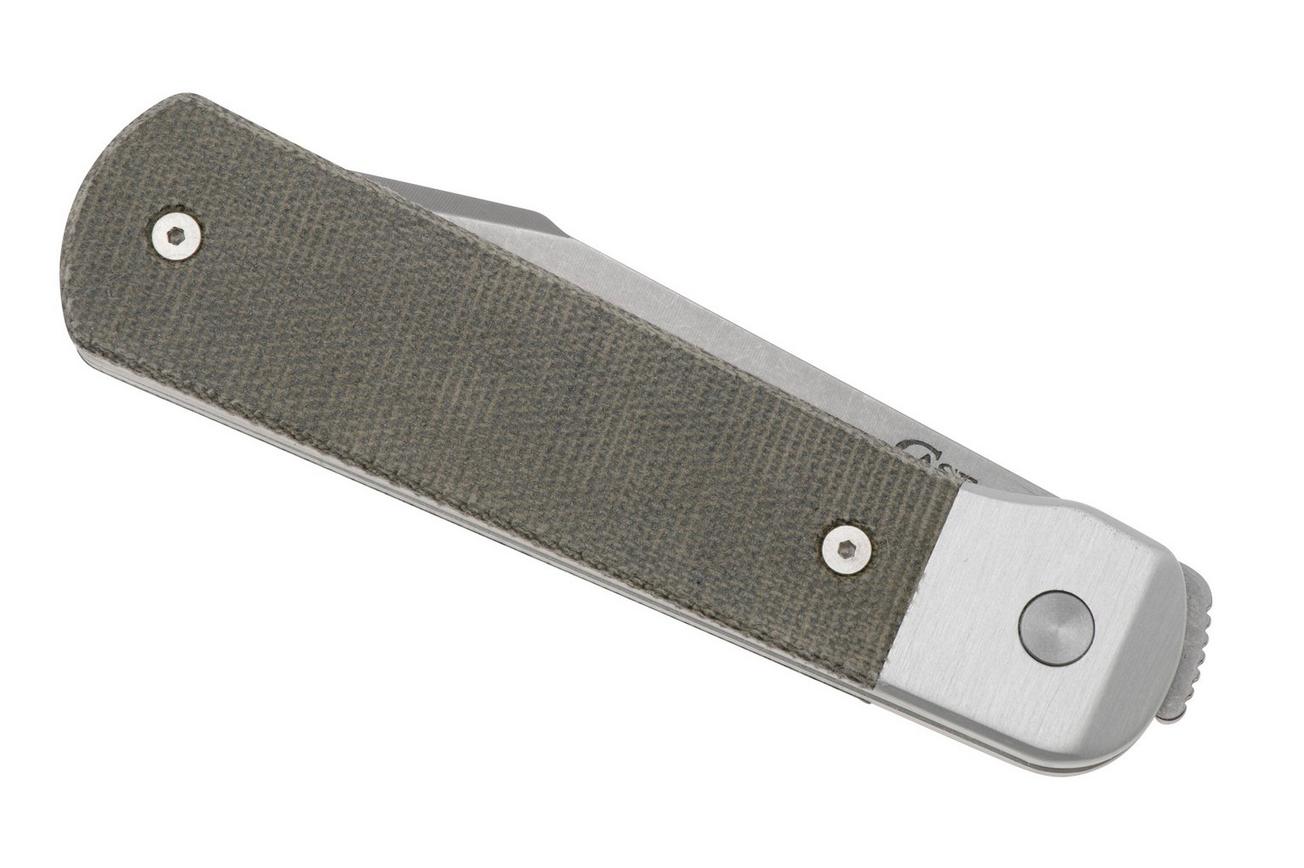 Case Longhouse 50911 Stonewashed CPM 20CV Green Micarta, zakmes