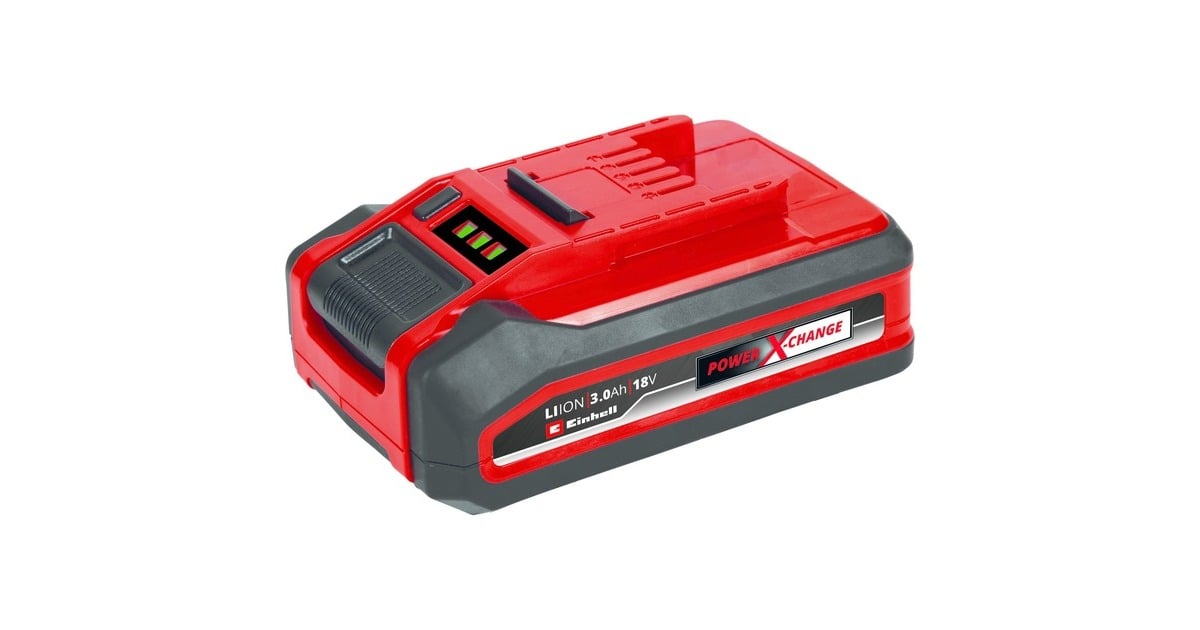 EINHELLPower X Change 18V 3,0 Ah Li-Ion accu Plus oplaadbare batterij  (Rood/zwart)