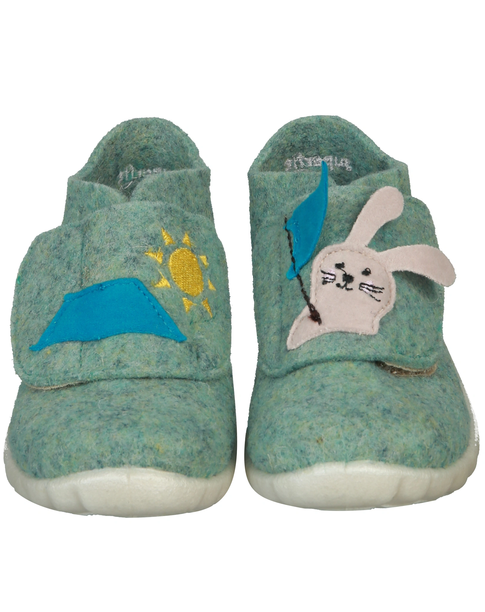 Hausschuhe HAPPY - HASE in hellgrün