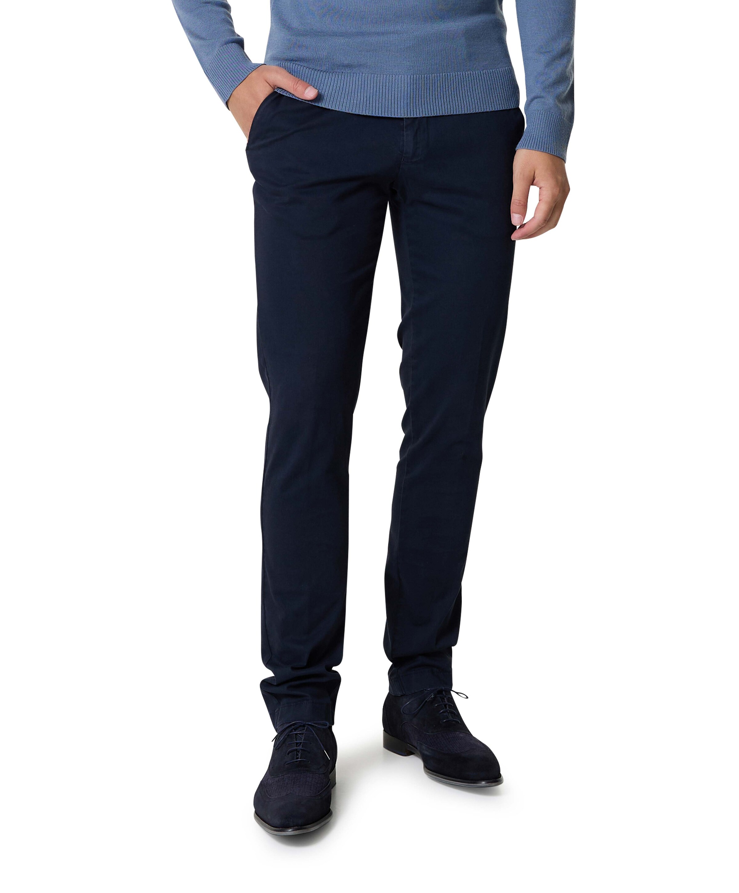 Berwich Morello-GD heren pantalon blauw