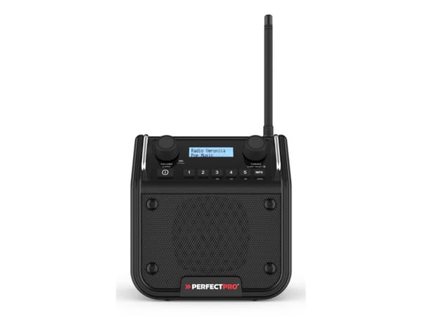 PerfectPro DABPRO 18V byggeplassradio (DPR2-18V)