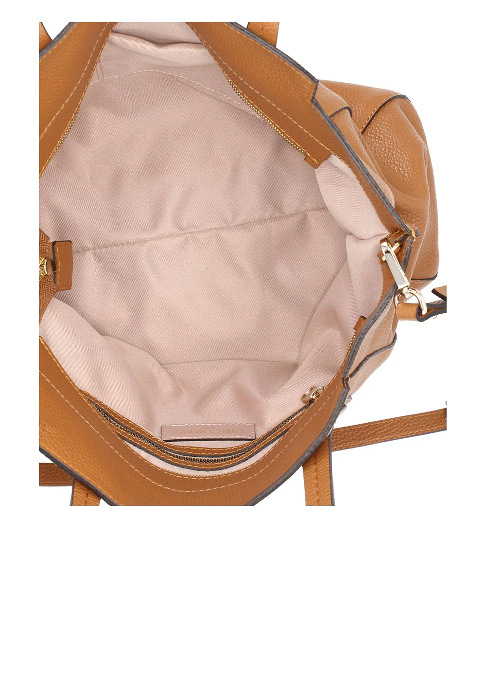 SHOPPING QUITTERIE CUIR CAMEL