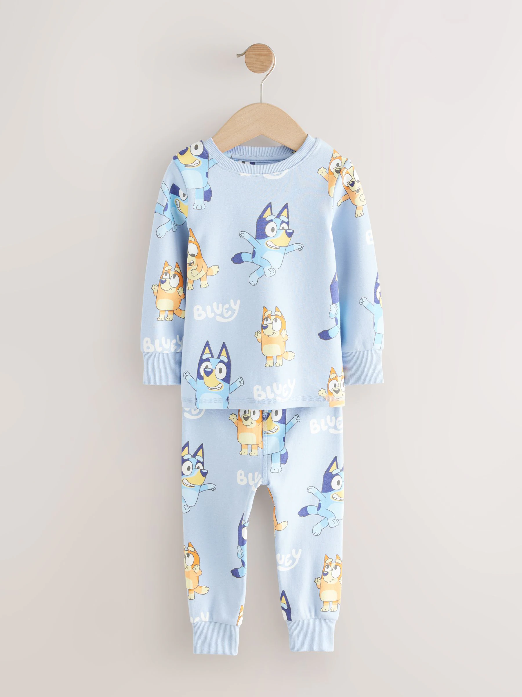 Blauw - Bluey behaaglijke pyjama (12mnd-8jr)