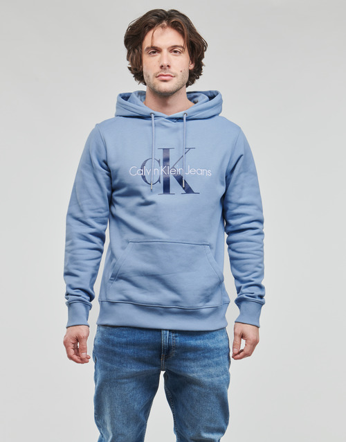Calvin Klein Jeans - MONOLOGO REGULAR HOODIE - Bleu