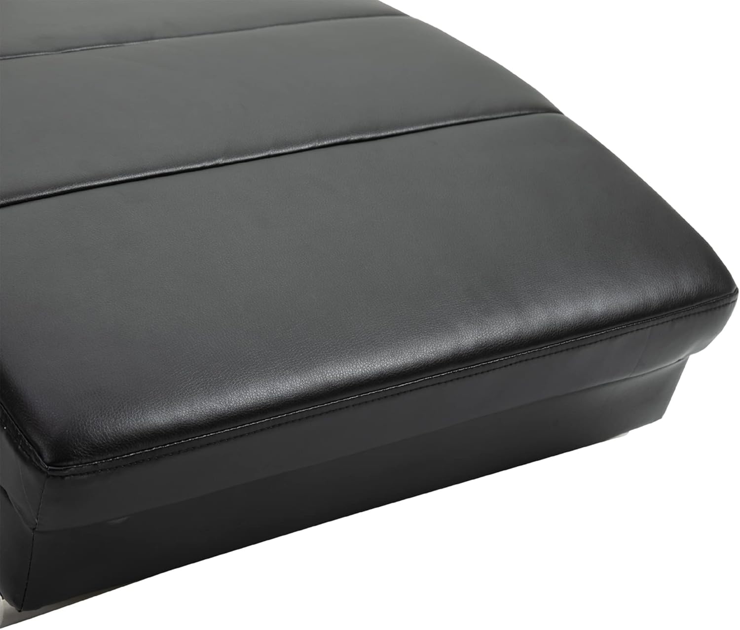 HOMCOM Relaxliege mit Massagefunktion Loungesessel Ergonomisch hohe Rückenlehn, mit Massagefunktion und Kissen mit Zero-G Design Lounge Sessel Kunstleder Metall Schaumstoff Schwarz 58 x 163 x 87 cm