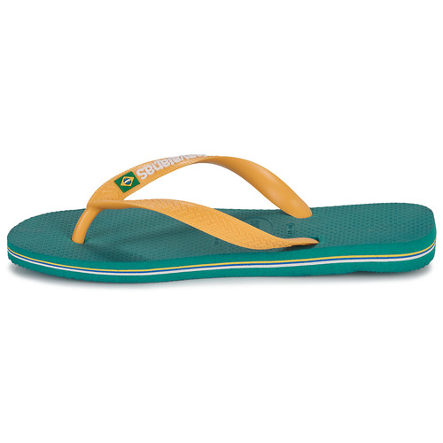 Havaianas - BRASIL LOGO - Vert / Jaune