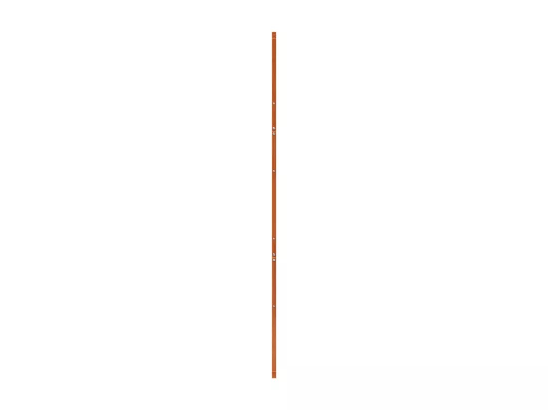 Porte de grange marron cire 100x208 cm bois massif de pin