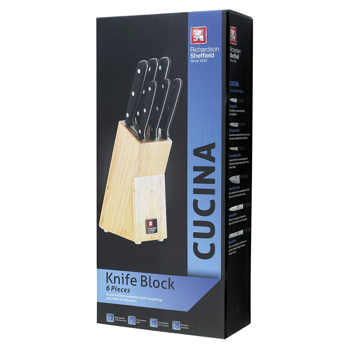 Cucina - Bloc 6 couteaux de cuisine Richardson Sheffield