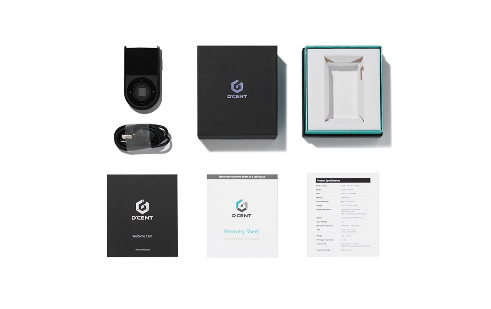 D'Cent<br>Die neue Generation des biometrischen Hardware Wallets – hochmodern und benutzerfreundlich