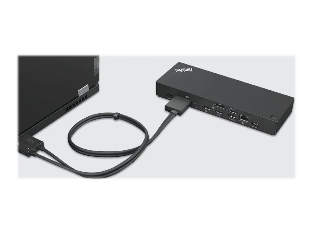 Lenovo® | ThinkPad Thunderbolt 4 WorkStation Dock - Portreplikator - Thunderbolt 4 - HDMI, 2 x DP, 2 x Thunderbolt - GigE - 300 Watt - Sort