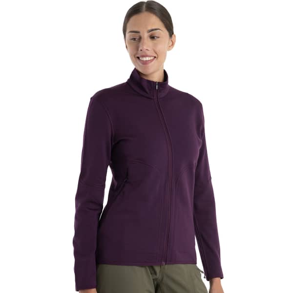 Veste polaire randonnée ICEBREAKER W MER 560 REALFLEECE ELEMENTAL II LS Z NIGHTSHADE