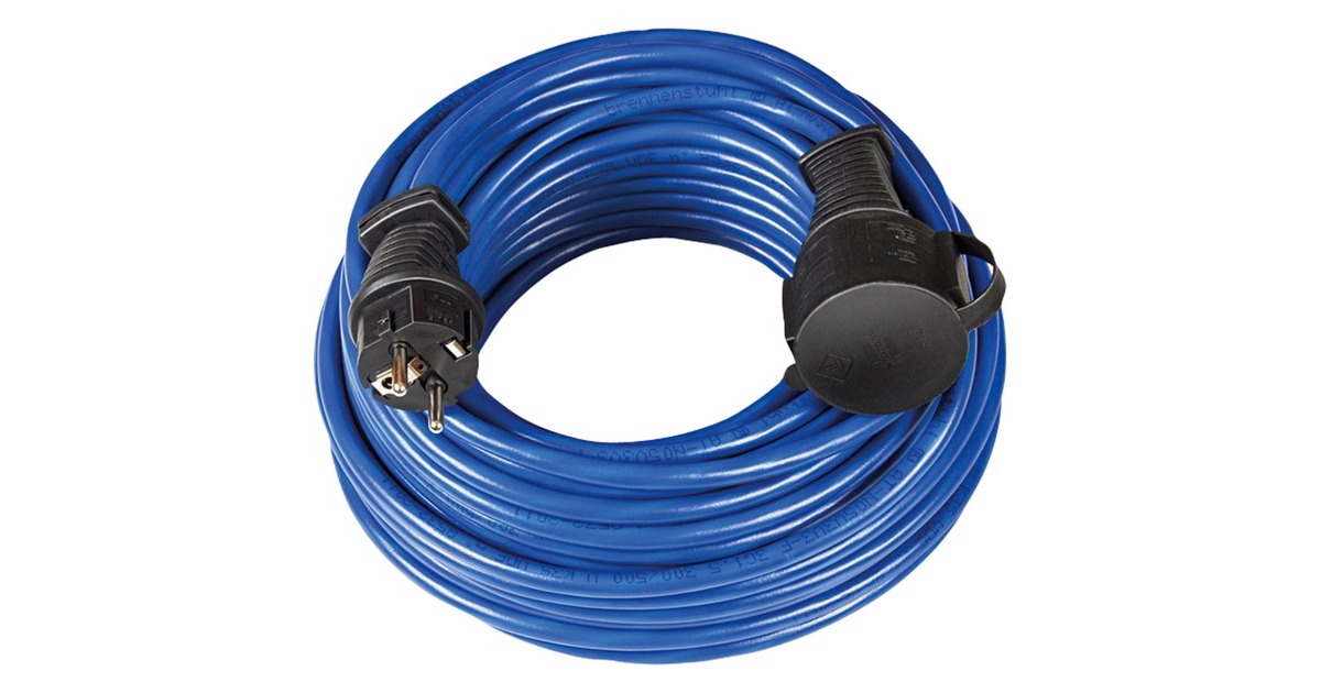 BrennenstuhlVerlengkabel IP44, geaard  (Blauw, 25 meter)