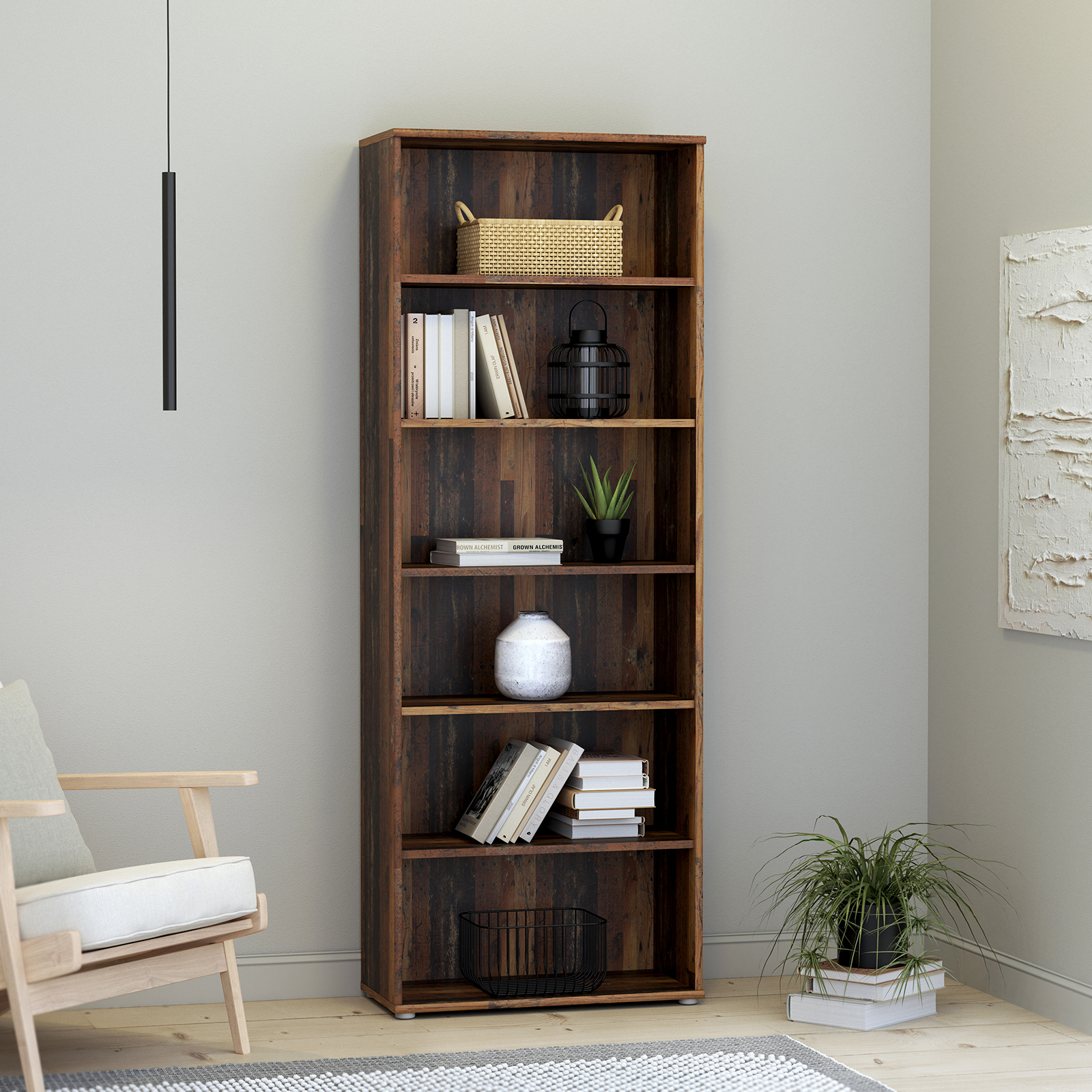 Standregal - Old Wood Vintage - 73x198 cm