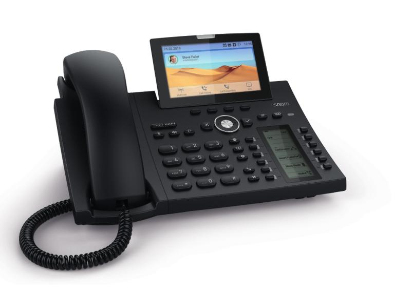 snom Tischtelefon D385N Schwarz Die perfekte Mischung aus Eleganz und modernster Technik