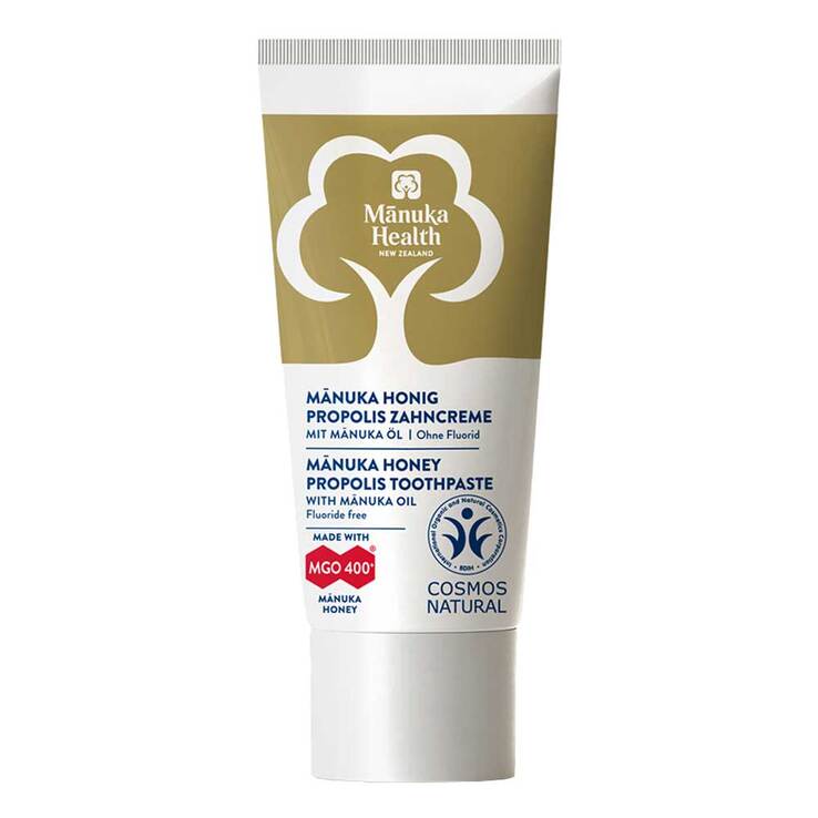 Manuka Health Honig-Propolis Zahncreme fluoridfrei, 20 ml