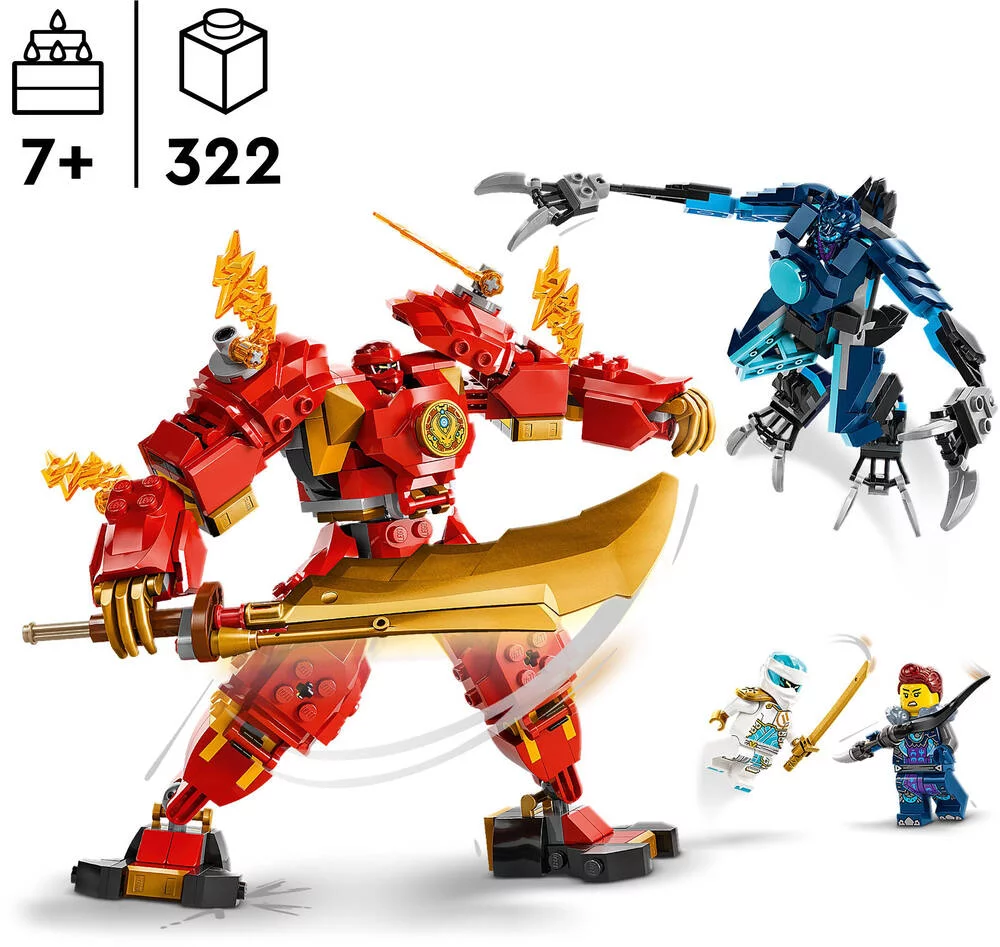 LEGO®NINJAGO® 71808 - LE ROBOT ELEMENTAIRE DU FEU DE KAI