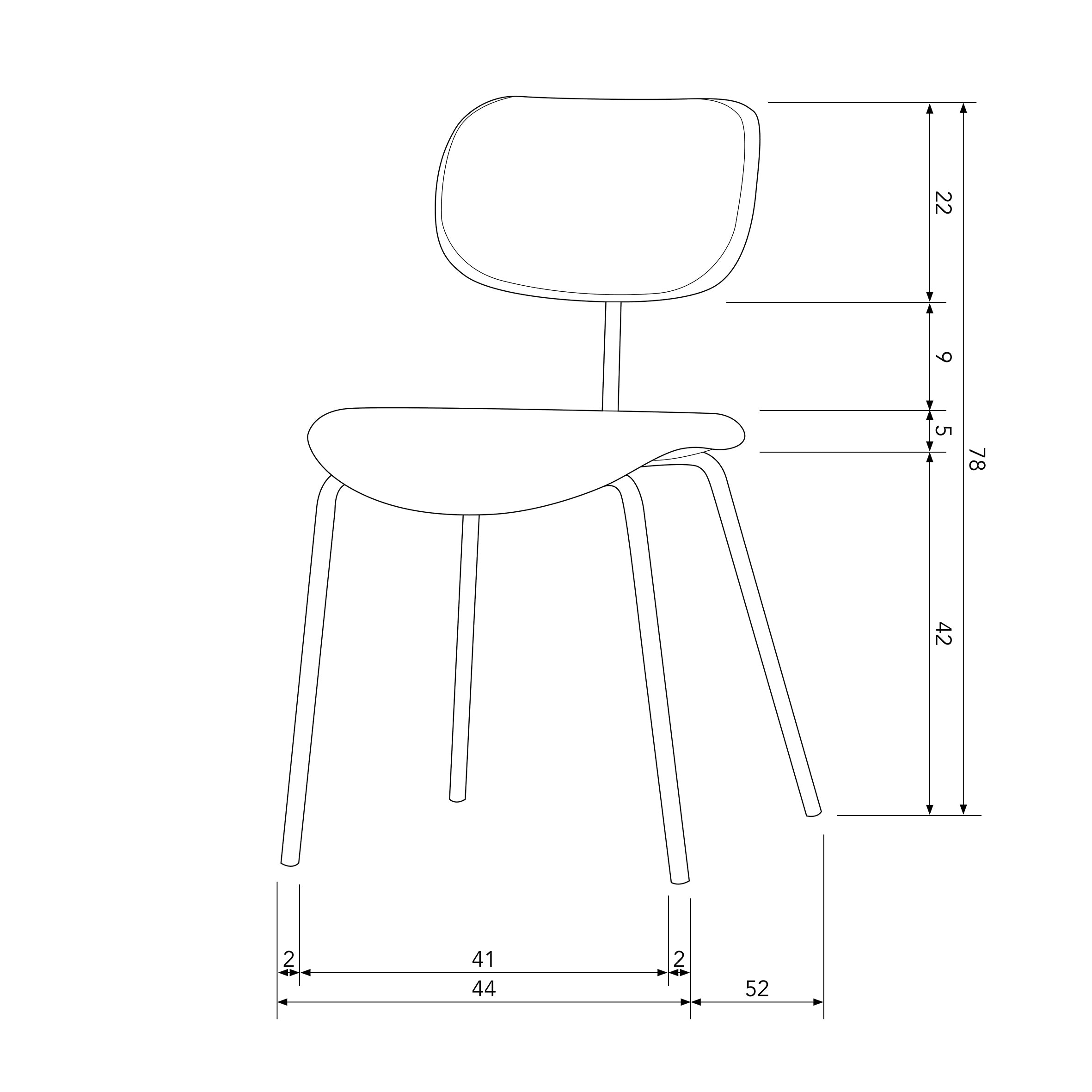 Woood Link Eetkamerstoel - Zand