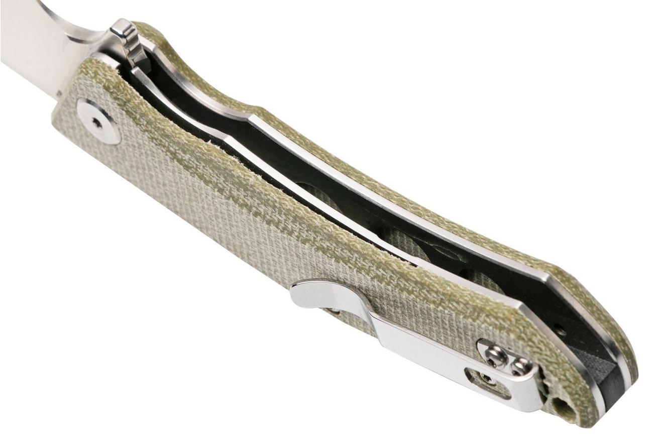 Bestech Cubis BG42B Stonewashed & Satin, Beige Micarta, zakmes