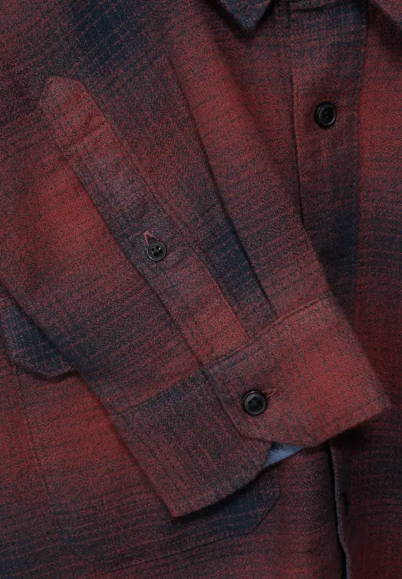Hemd mit Karomuster - burgundy red