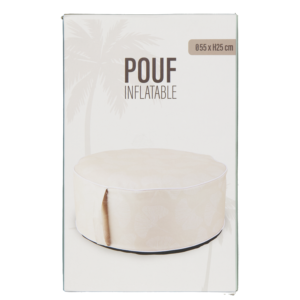 Opblaasbare poef Beige kopen? Goed en goedkoop