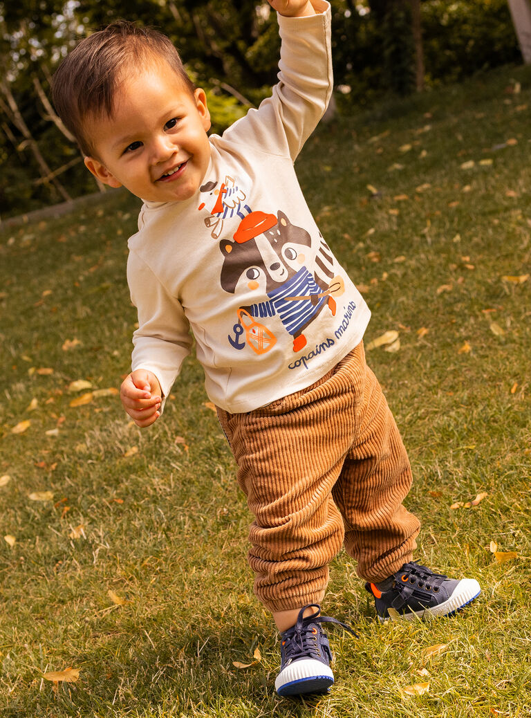 Pantalon uni et confortable pour bébé garçon