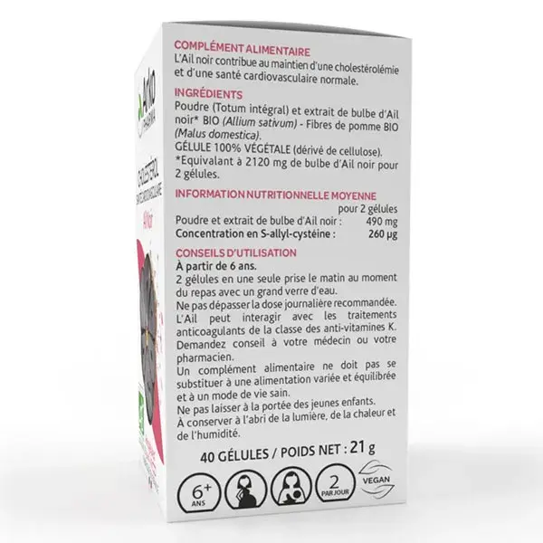 Arkopharma Arkogélules Alho Negro Orgânico 40 cápsulas