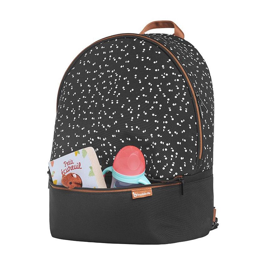 Sac à dos à langer Casual & Go - Noir - Ecru