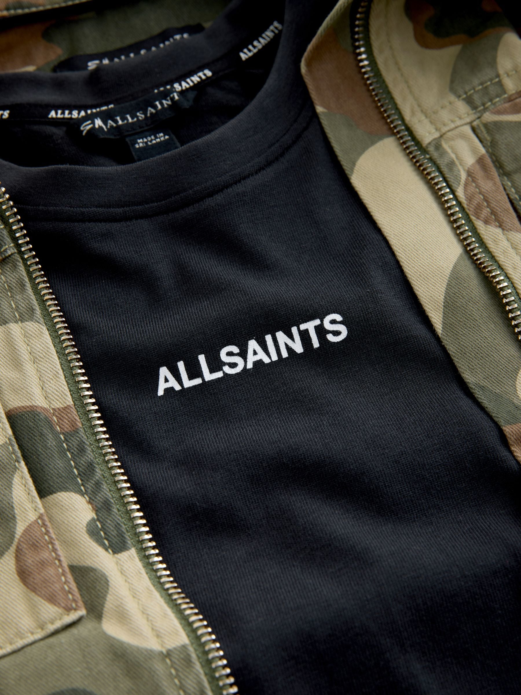 smALLSAINTS Camo Underground Shacket and T-Shirt Set