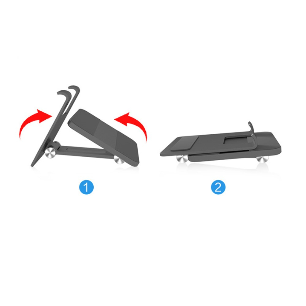 Desktop Aluminium Tisch Halterung mit einstellbarer Neigung für Handy / Smartphone / Tablet - Grau