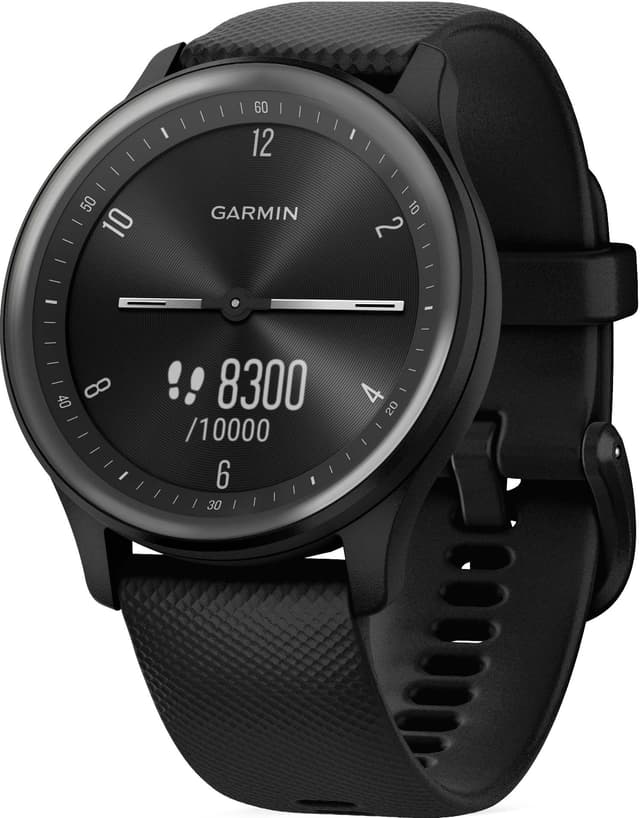 Garmin Vivomove Sport hybrid smartwatch (sort)