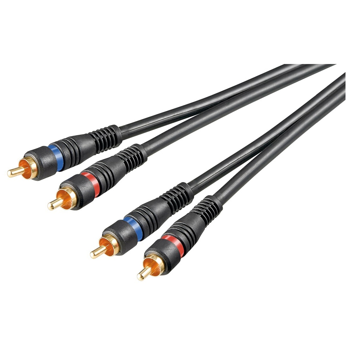 Goobay Stereo RCA-kabel 2x RCA  dobbelt skjermet