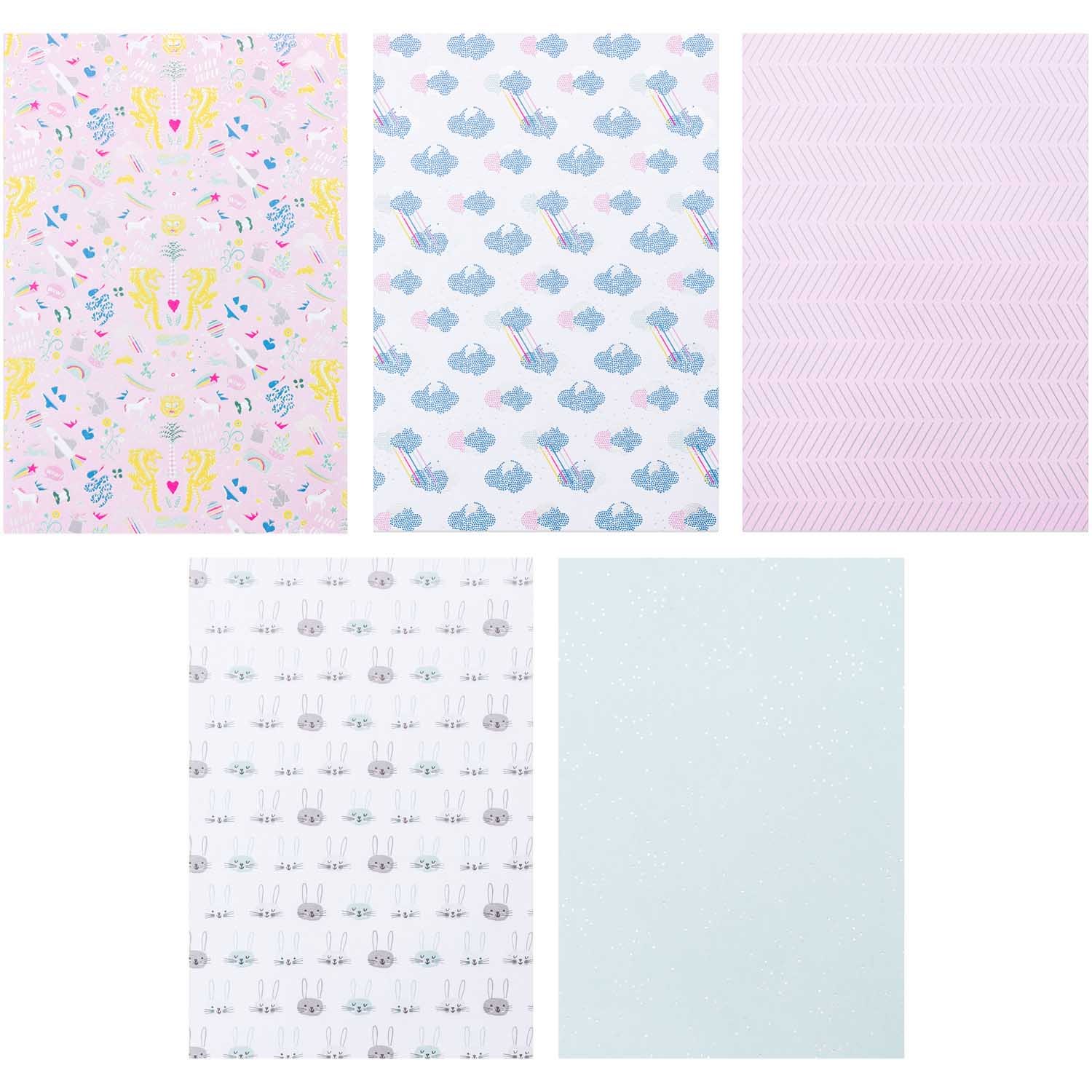 Motivpapier-Block WONDERLAND 15 Blatt in bunt