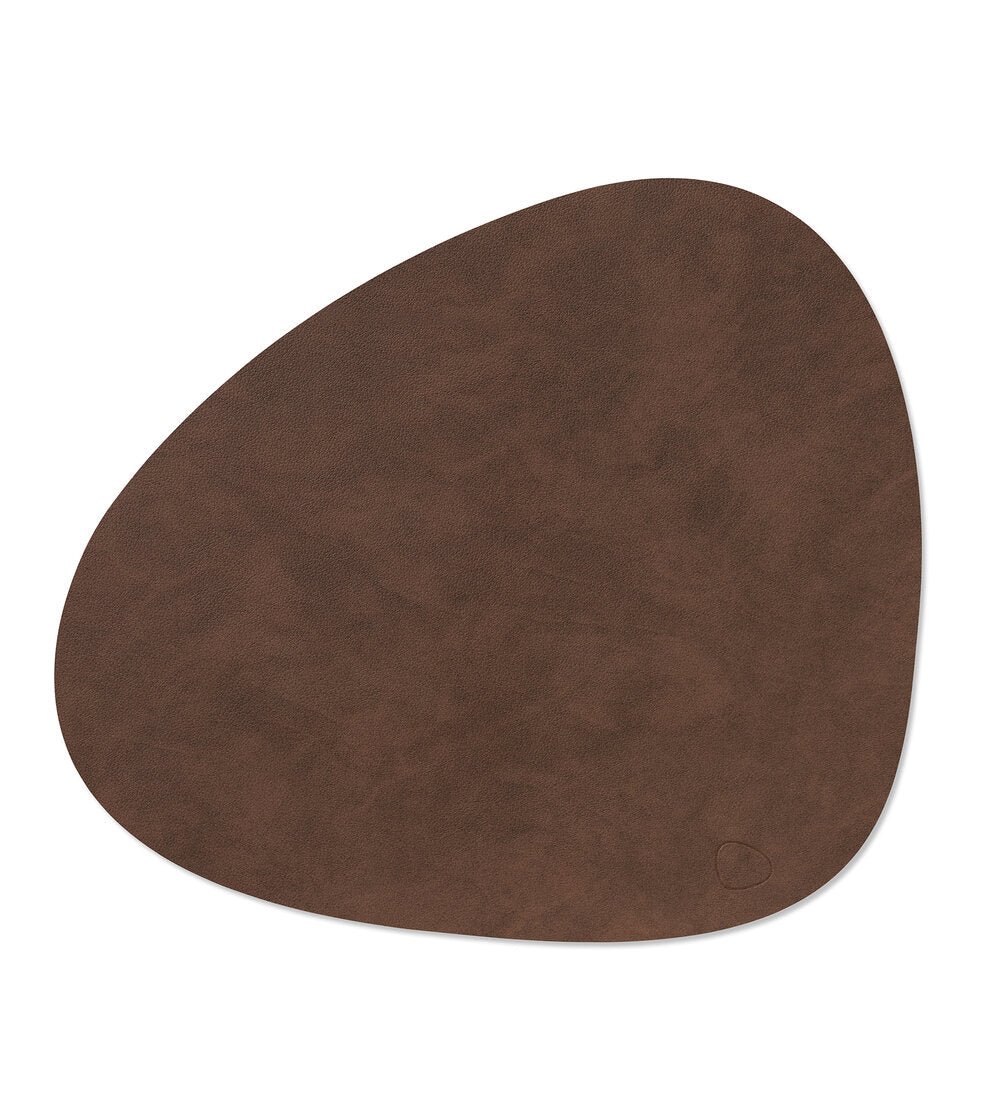 LIND DNA  Nupo curve L, dækkeserviet curve - dark brown