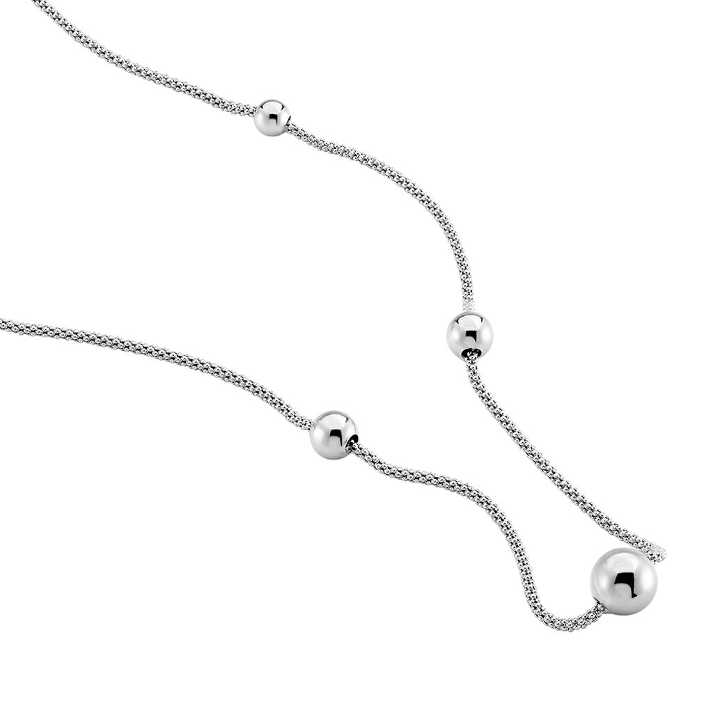 Collier Catarina Argent Blanc