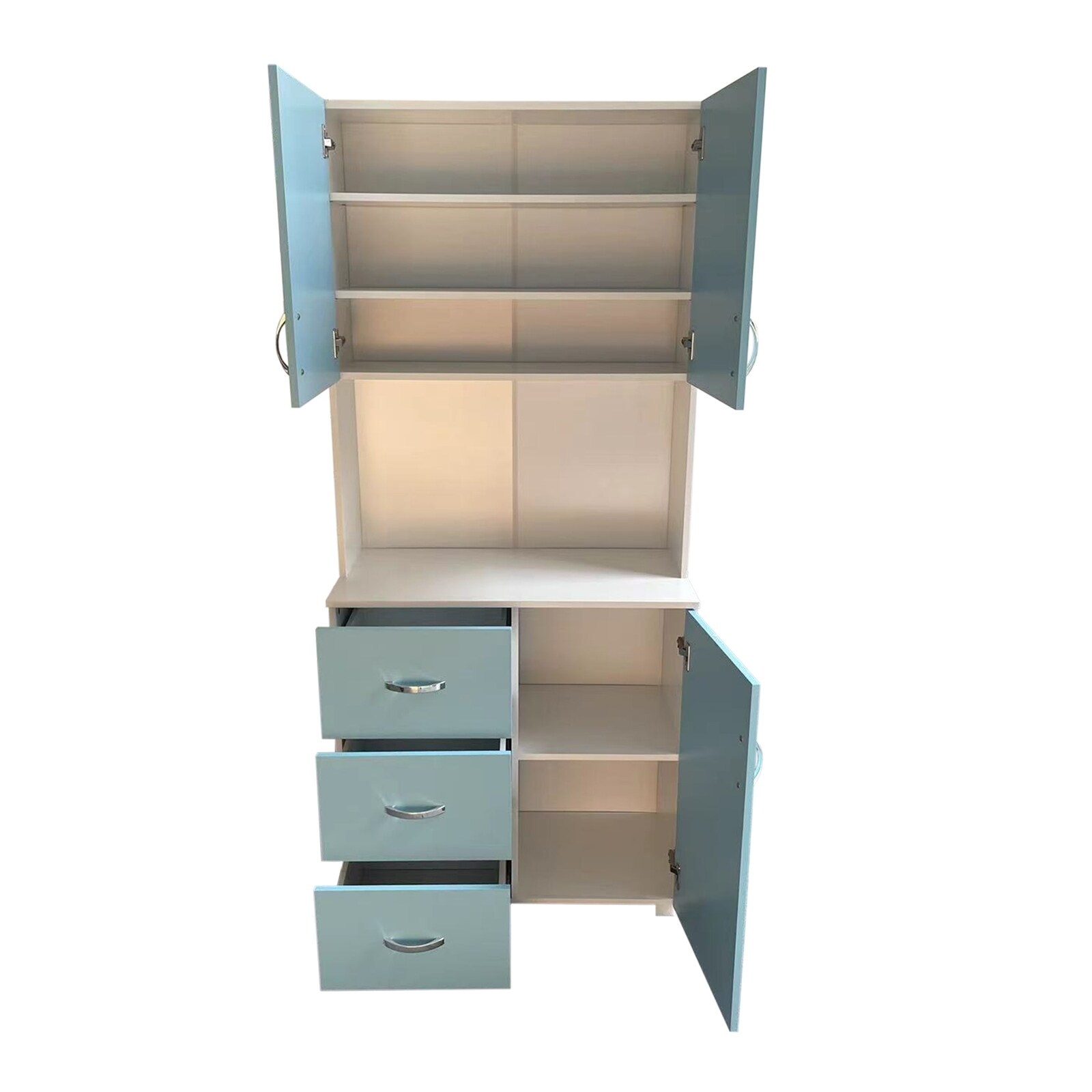 HTI-Living Küchenschrank Blanca Hellblau Weiß