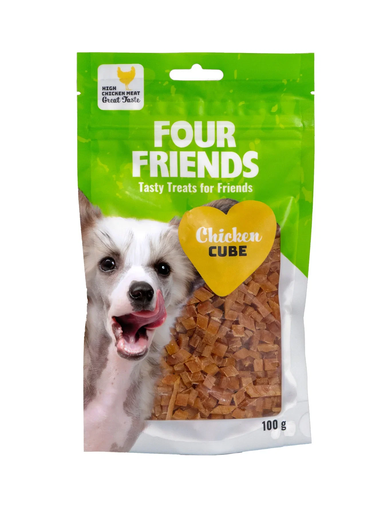 FourFriends Hundegodteri Cube kylling FourFriends 100 g