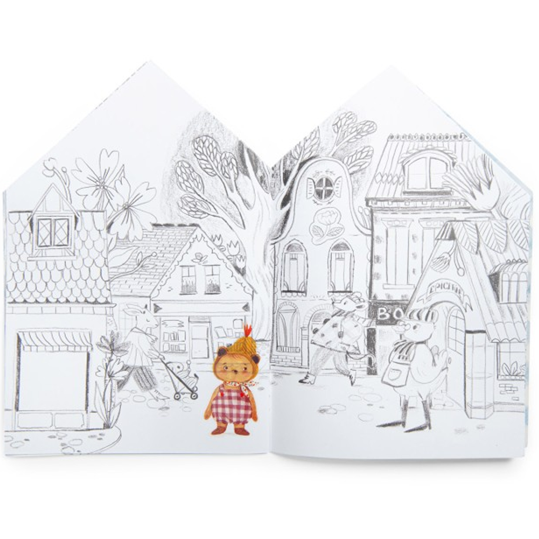 Moulin roty kleur en stickerboek les minouchka's