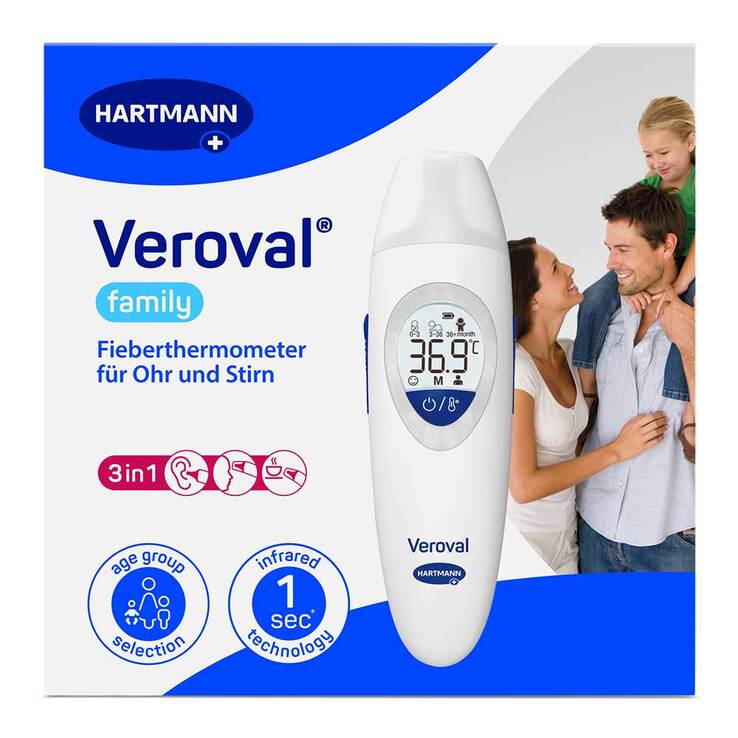 Veroval family 3in1 Infrarot-Fieberthermometer, 1 St