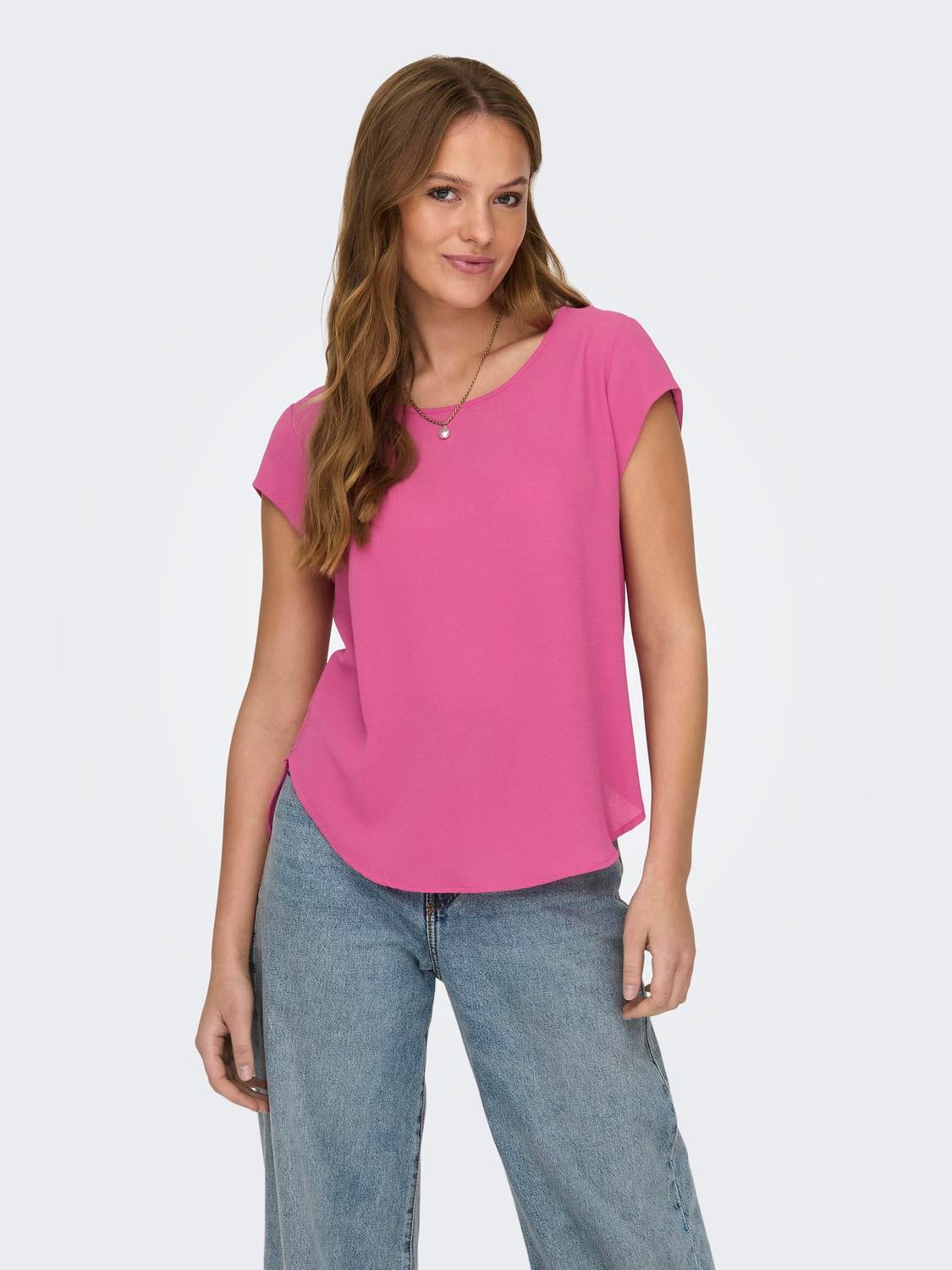 ONLVIC Top Raspberry Rose