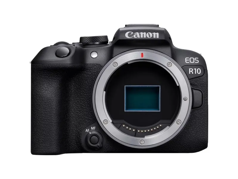 Canon EOS R10 - Digitalkamera - spejlløst - 24.2 MP - APS-C - 4K / 60 fps - 8.3x optisk zoom RF-S 18-150 mm F3.5-6.3 IS STM objektiv - Wi-Fi, Bluetooth - sort