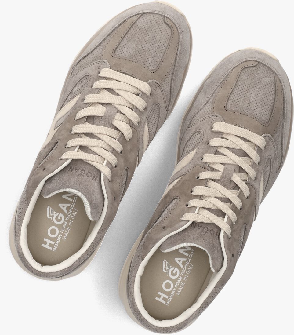taupe hogan lage sneakers combi sneaker
