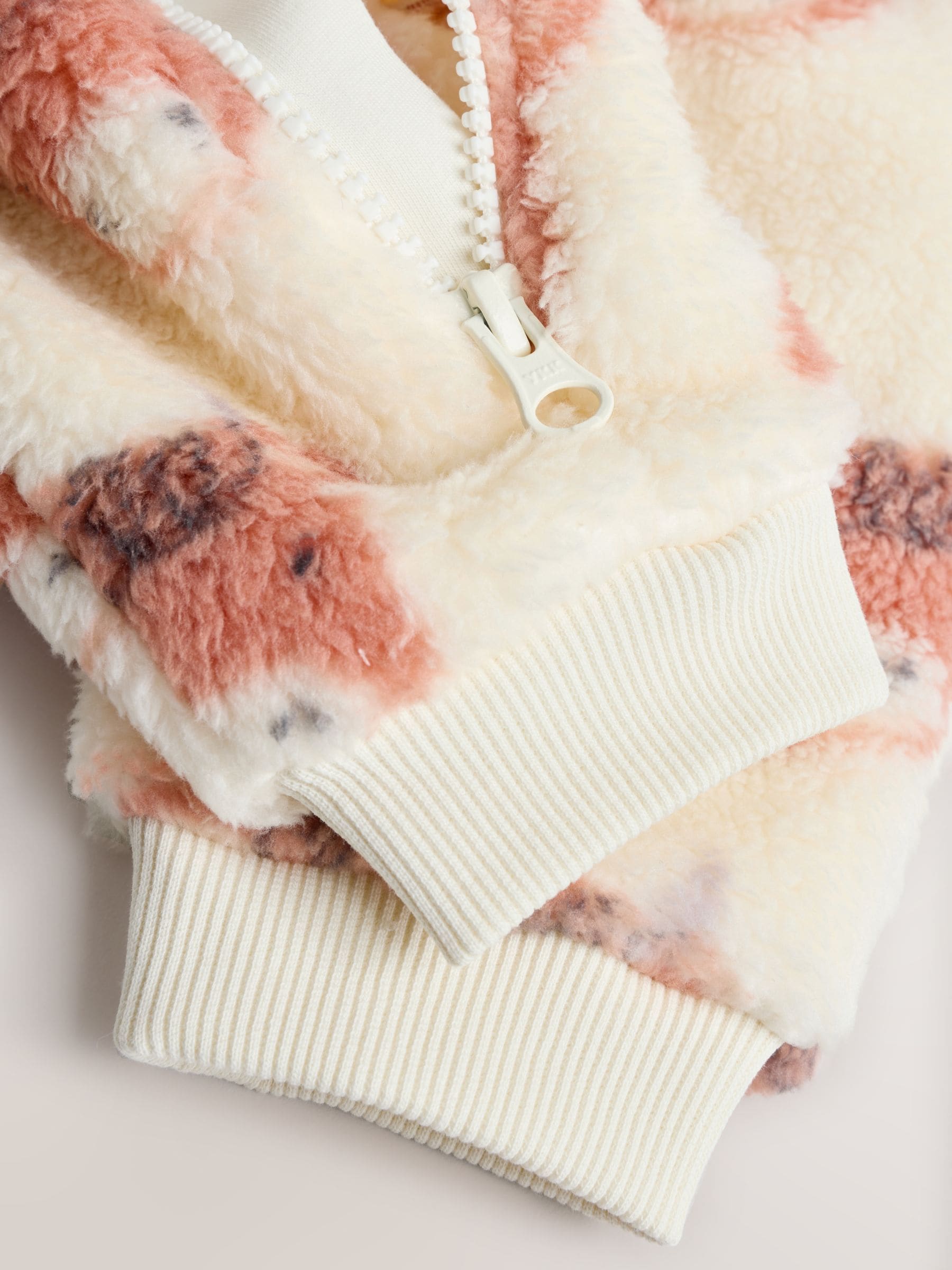 Ecru Hamish - Baby Heavy Fleece Sleepsuit