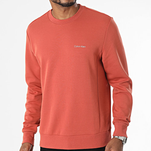 Sweat Crewneck Micro Logo Repreve 9926 Rouge Brique