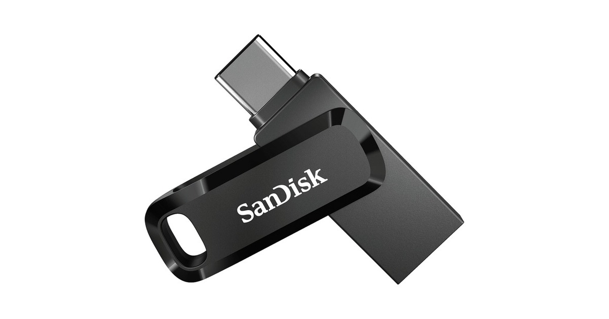 SanDiskUltra Dual Drive Go 128 GB usb-stick  (Zwart, USB-A 3.2 (5 Gbit/s), USB-C 3.2 (5 Gbit/s))