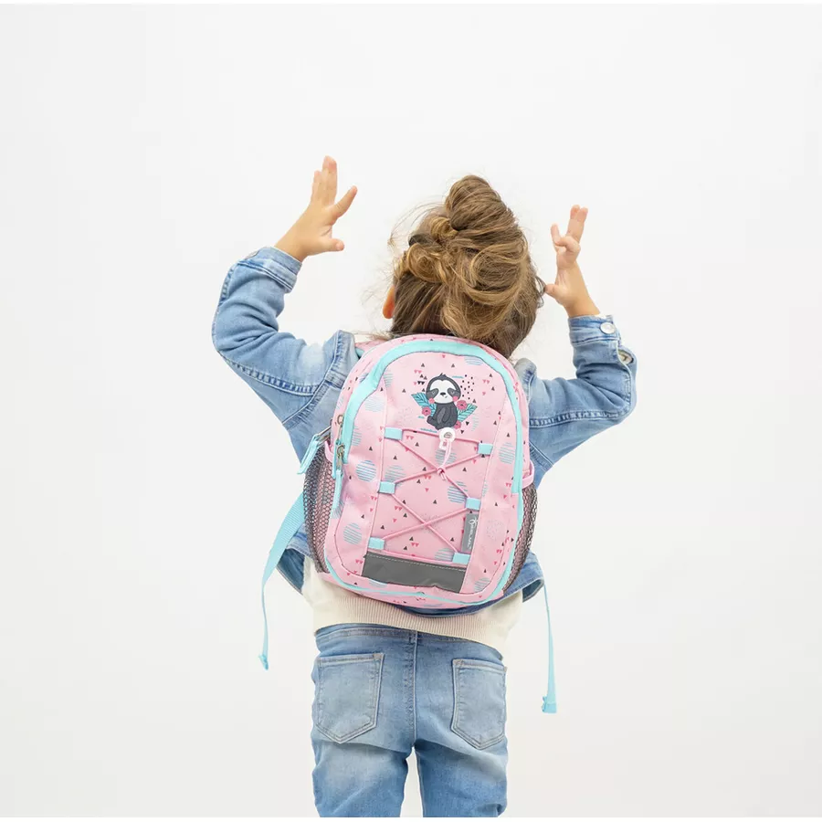Belmil Kindergartenrucksack Mini Kiddy Kindergartenrucksack für 1-3 Jährige Kinder mit Brustgurt Little Sloth