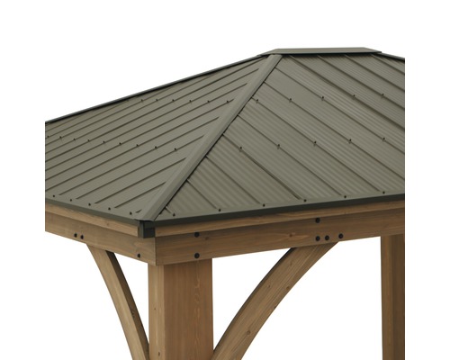 Gazebo WESTMANN hout Devon 14x12 393 x 331 cm geglazuurd
