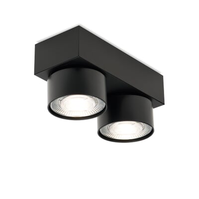 Aufbaustrahler Wittenberg, RAL 9005 Tiefschwarz