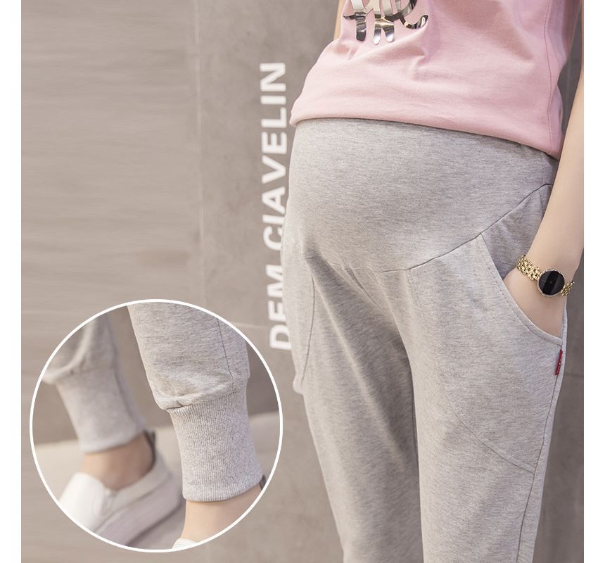 Levsayte - Maternity High Waist Plain Harem Pants