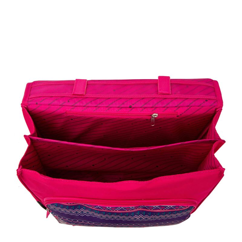 Cartable scolaire Geo color girly 35 cm Rose
